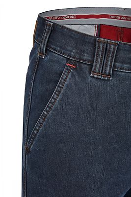 Club of comfort denim sininen puuvillahousu thermolite vuorella