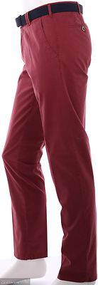 Meyer viininpunaiset puuvillahousut