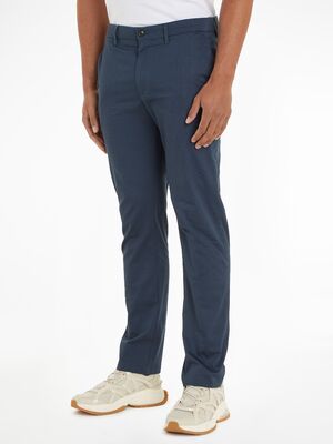 Tommy Hilfiger siniset kapealinjaiset chinot