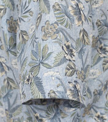 Casamoda sinikuviollinen casual fit pellavasekoitepaita