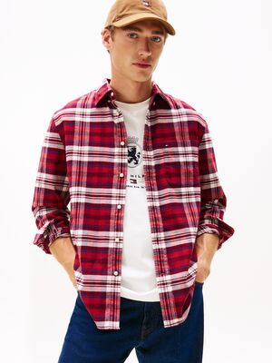 Tommy Hilfiger punaruudullinen regular fit flanellipaita
