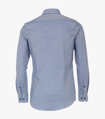 Venti sininen body fit kauluspaita