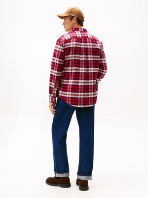 Tommy Hilfiger punaruudullinen regular fit flanellipaita