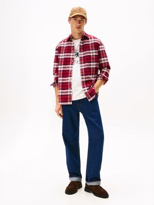 Tommy Hilfiger punaruudullinen regular fit flanellipaita