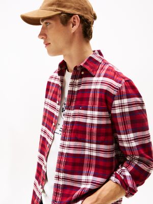 Tommy Hilfiger punaruudullinen regular fit flanellipaita