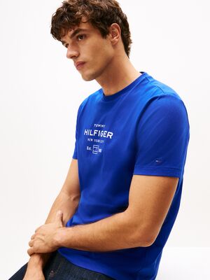 Tommy Hilfiger sähkönsininen regular fit t-paita
