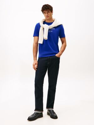 Tommy Hilfiger sähkönsininen regular fit t-paita