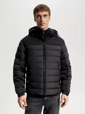Tommy Hilfiger musta talvitakki