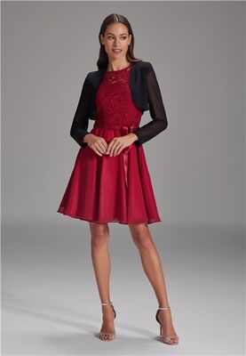 Swing musta sifonki bolero