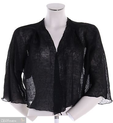 Muoti-Herralan musta, kevyt, kimonohihainen bolero