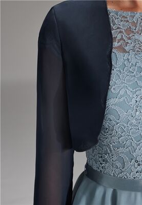 Swing tummansininen sifonki bolero