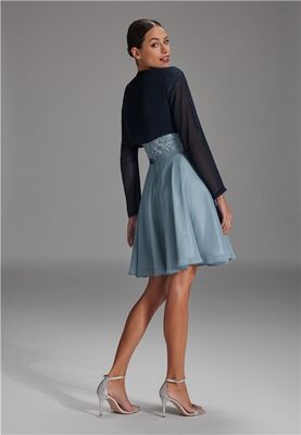 Swing tummansininen sifonki bolero