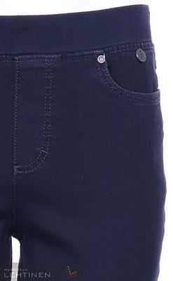 Anna Montana jump in tummansiniset slim fit farkut