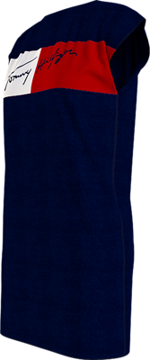 Tommy Hilfiger tummansininen hihaton trikoomekko