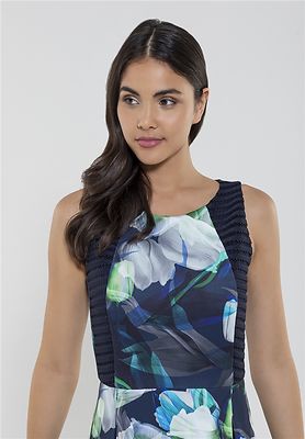 Swing kuviollinen lyhyt kellohelma mekko