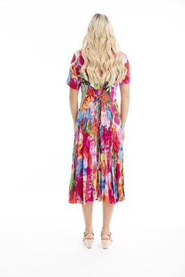 Orientique pirteä pinkki kesämekko