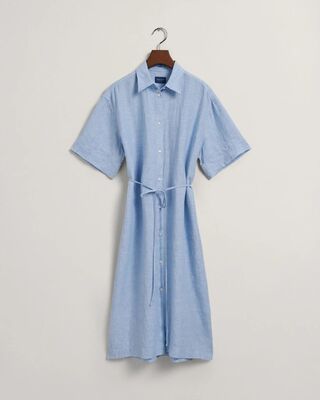 Gant vaaleansininen paitamekko pellavaa