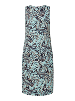 Signature vihreän sävyinen hihaton trikoo mekko