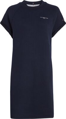Tommy Hilfiger tummansininen lyhythihainen collegemekko