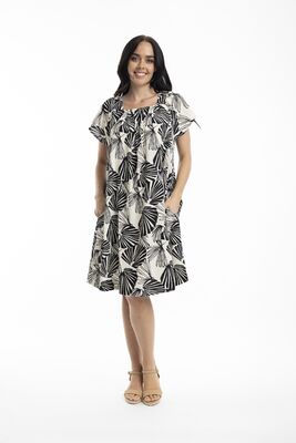 Orintique polvimittainen a-linjainen kesämekko