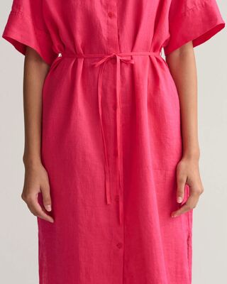 Gant pinkki paitamekko pellavaa