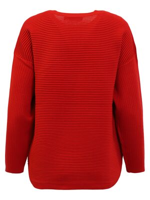 Signature kirkkaanpunainen neulepusero