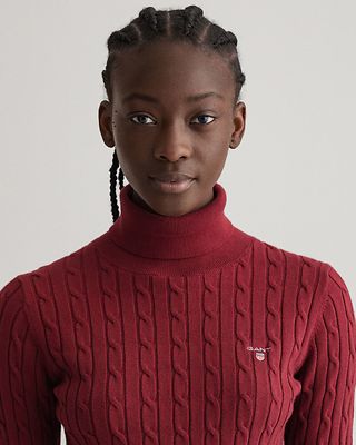 Gant tiilenpunainen neule poolo