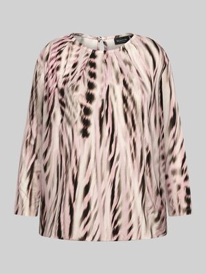 Signature roosan sävyinen trikoopusero