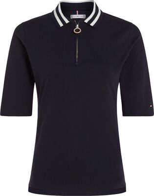 Tommy hilfiger tummansininen pikeepaita plus size mitoituksella