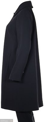 Dixi Coat musta polvimittainen kevättakki