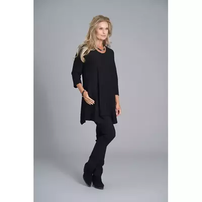 Pont Neuf A-linjainen musta tunika