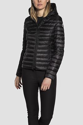 Reset musta hupullinen untuvatakki