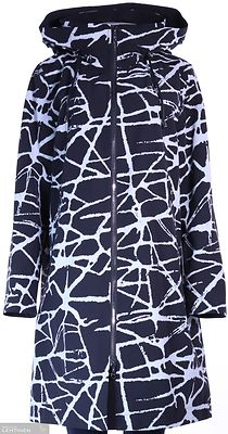 Flare musta harmaa kuviollinen kevät takki