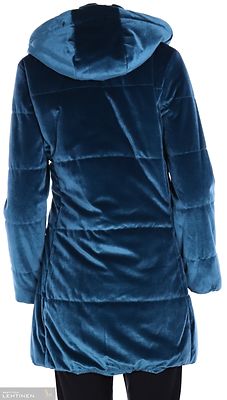 Loft turkoosi talvitakki samettia