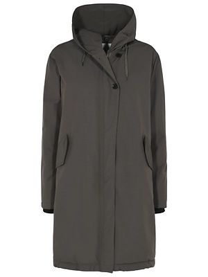 Etage tummanharmaa pitkä parkatakki