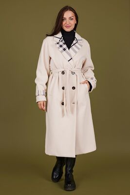 Normann beige villakangastakki