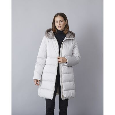 Junge vaalea beige muhkea toppatakki