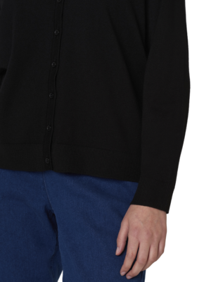 Signature musta klassinen neuletakki