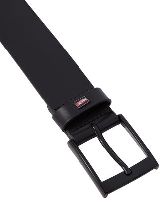 Tommy Hilfiger musta nahkavyö