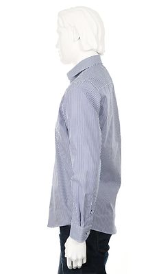 Petrifun sinivalkoraidallinen modern fit kauluspaita