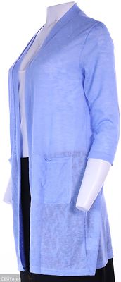 M.X.O vaaleansininen ohut neuletakki