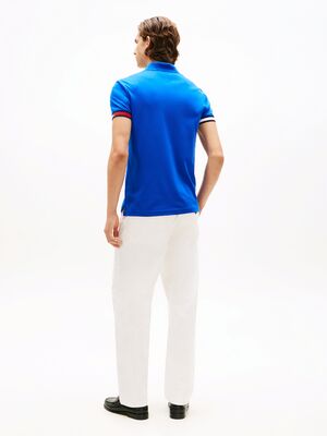 Tommy Hilfiger kirkkaansininen kevyt pikeepaita