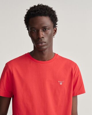 Gant punainen T-paita pyöreällä pääntiellä