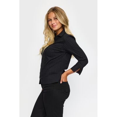 2-Biz musta kauluksellinen paitajakku