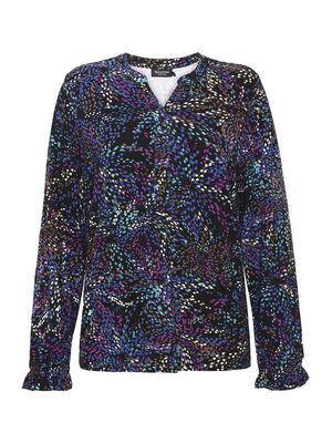 Signature sininen kuviollinen trikoopusero