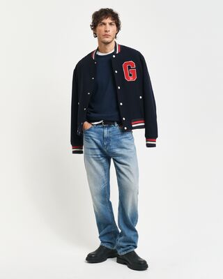 Gant petroolin sininen merinovilla neule