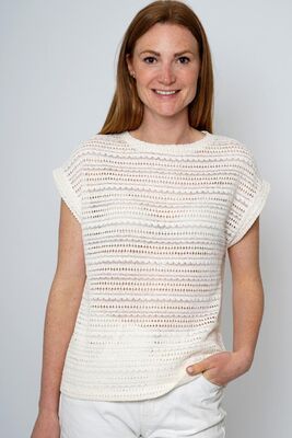 M.X.O luonnonvalkoinen pitsipusero