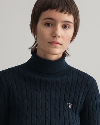 Gant tummansininen pooloneule