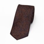 Matex ruskea paisley-kuosillinen solmio