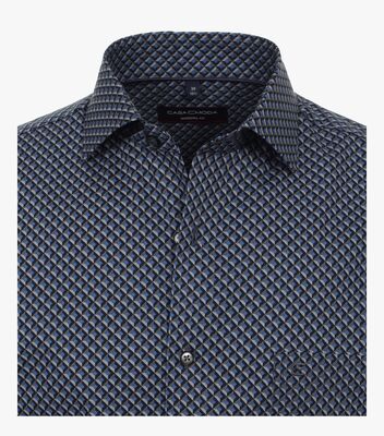 Casamoda sininen kuviollinen modern fit paita